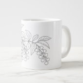 Black Cherry - Prunus serotina ジャンボコーヒーマグカップ (正面右)