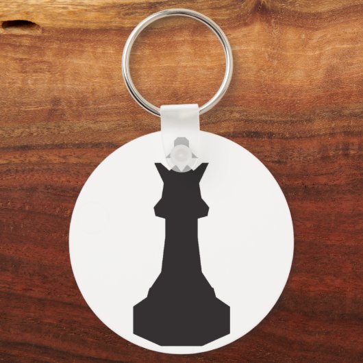 Black Chess Piece Keychain キーホルダー (正面)