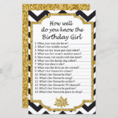 Black Chevron誕生日はどのくらいよく知っている (正面/裏面)