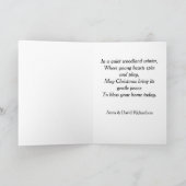 Black Children Ice Skating Christmas Card シーズンカード (内部)