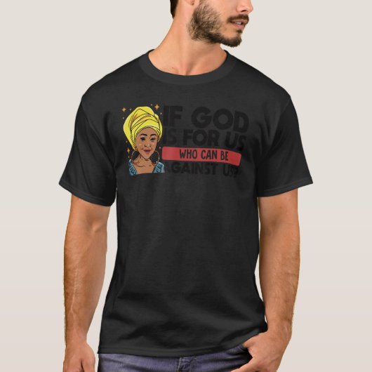 Black Christian Melanin Woman Minister Sista Stron Tシャツ (正面)