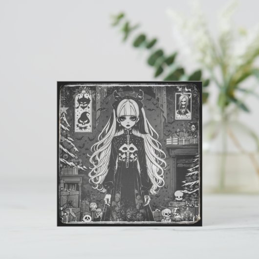 Black Christmas (navideña gris). カード (スタンド正面)