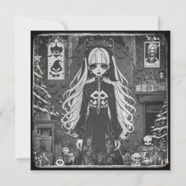 Black Christmas (navideña gris). カード