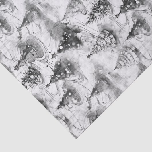 Black Christmas Pattern#3 ID1009 薄葉紙 (詳細)