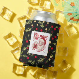 Black Christmas patterns 缶クーラー