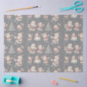 Black Christmas Santa Tree Snowman 薄葉紙 (クラフト)