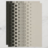 Black Circles on Pale Grey scrapbook paper (正面/裏面)