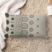 Black circles throw pillow ランバークッション (ブランケット)