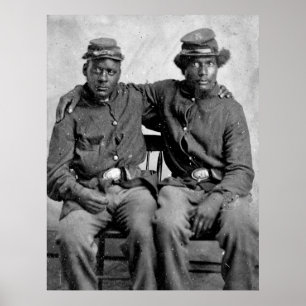 Black Civil War Soldiers, 1860s ポスター