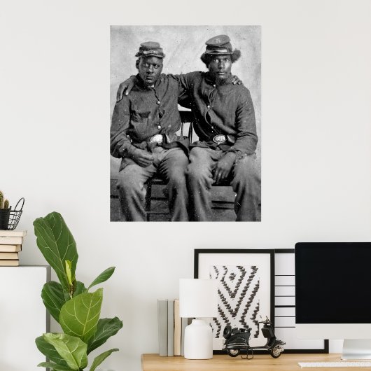 Black Civil War Soldiers, 1860s ポスター (ホームオフィス)