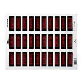 Black Classified ラベル (フルシート)