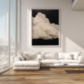 Black Clouds Sky Wall Print Modern Abstract  ポスター