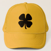 Black Clover yellow foam trucker hat キャップ (正面)
