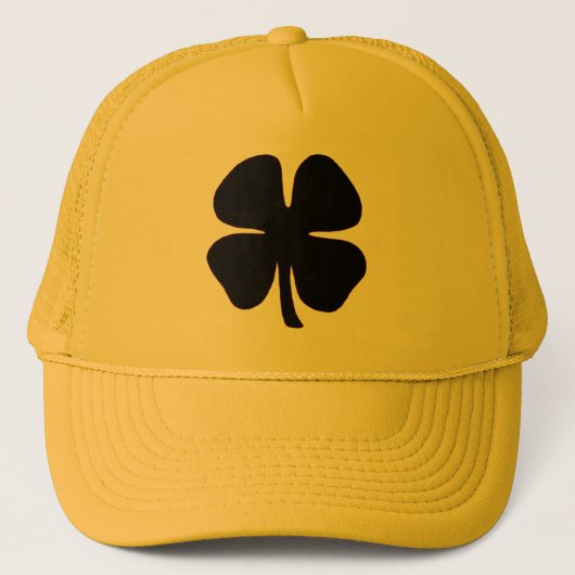 Black Clover yellow foam trucker hat キャップ (正面)
