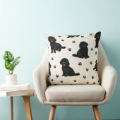 Black Cockapoo Gift | Cute Dog Pattern Cushion クッション (椅子)