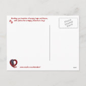 Black Cocker Spaniel #2 You've Got Mail Puppy Hugs シーズンポストカード (裏面)