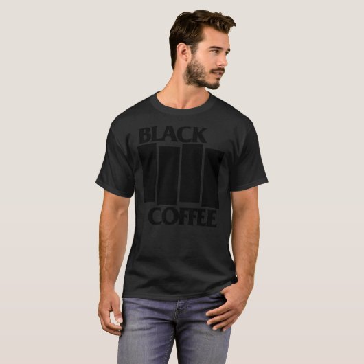 Black Coffee (BLACK) Classic T-Shirt Tシャツ (正面フル)
