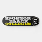 BLACK COLLEGE 後援 スケートボード (横)