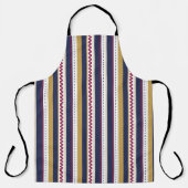 Black colour combination apron エプロン (正面)