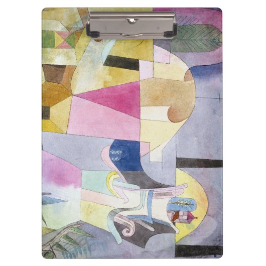 Black Columns in a Landscape 1919 by Paul Klee クリップボード (正面)