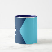 Black Combo Mug with flag of Minnesota, USA マグカップ (中央)