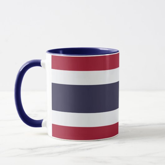 Black Combo Mug with flag of Thailand マグカップ (左)
