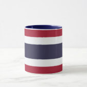 Black Combo Mug with flag of Thailand マグカップ (中央)
