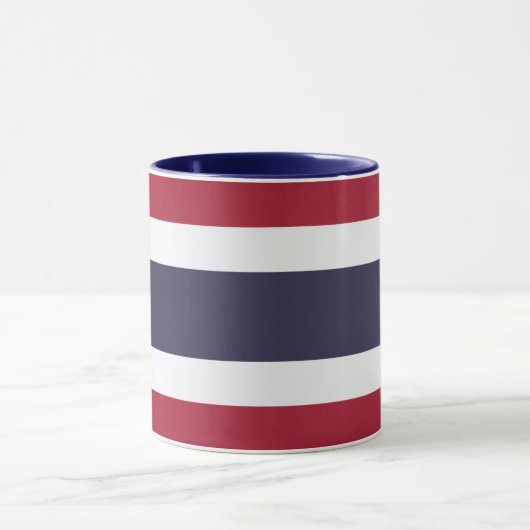 Black Combo Mug with flag of Thailand マグカップ (中央)