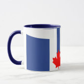 Black Combo Mug with flag of Toronto, Canada マグカップ (左)