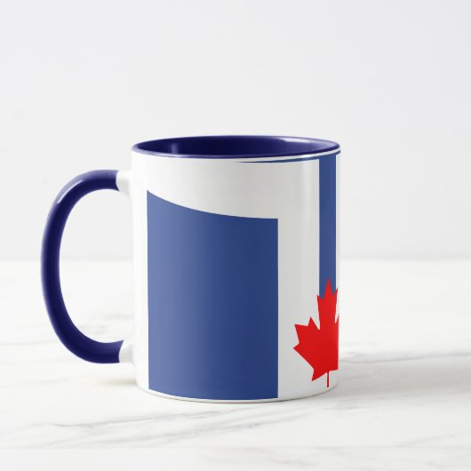 Black Combo Mug with flag of Toronto, Canada マグカップ (左)