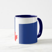 Black Combo Mug with flag of Toronto, Canada マグカップ (正面右)