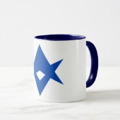 Black Combo Mug with flag of Toyota City, Japan マグカップ (正面右)