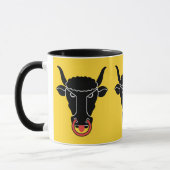 Black Combo Mug with flag of Uri, Switzerland マグカップ (左)