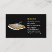 Black Concrete Services Professional 名刺 (裏面)