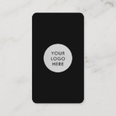 Black Connect With Us QRコード 名刺 (裏面)