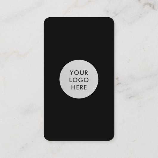 Black Connect With Us QRコード 名刺 (裏面)