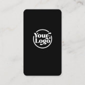 Black Connect With Us QR Code Logo Social Media  名刺 (裏面)