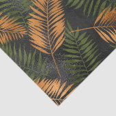 Black Copper Brown Palm Tree Leaf Glam Tropical 薄葉紙 (詳細)