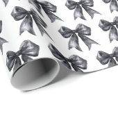 Black Coquette Bow ラッピングペーパー (ロールコーナー)