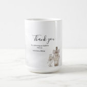 Black Coquette Minimalist Elegant 50th Birthday コーヒーマグカップ (中央)