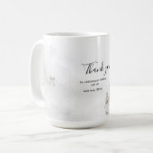 Black Coquette Minimalist Elegant 50th Birthday コーヒーマグカップ (正面左)