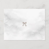 Black Coquette Minimalist Elegant 50th Birthday ポストカード (裏面)