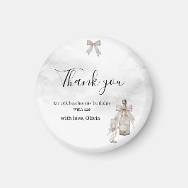 Black Coquette Minimalist Elegant 50th Birthday マグネット