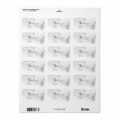 Black Coquette Minimalist Elegant 50th Birthday  ラベル (フルシート)