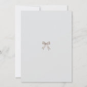 Black Coquette Minimalist Elegant 50th Birthday 案内状 (裏面)