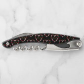 Black corkscrew with a pink and red heart ソムリエナイフ (裏面)