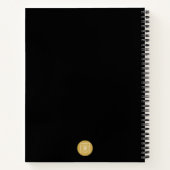 Black Corporate Logo Branding Business notebook ノートブック (裏面)