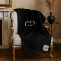 Black corporate logo custom company gift monogram