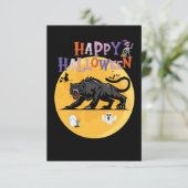 black cougar on halloween night invitation card (スタンド正面)