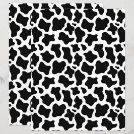 Black Cow Print Scrapbook Paper